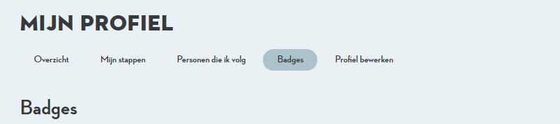 Je kan badges verzamelen op basis van het aantal