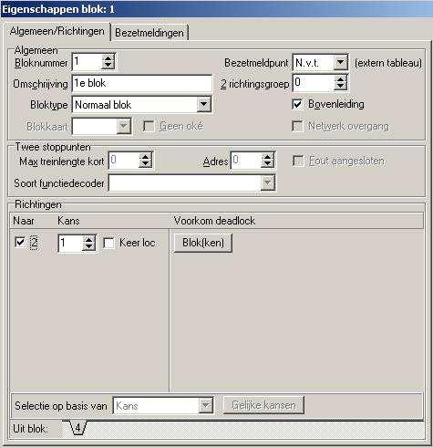 Onderaan het scherm staat Uit blok: met daarachter een tap waarin staat 4.