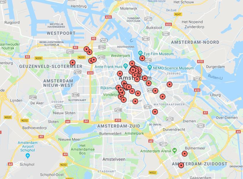 AMSTERDAM & PRIJZEN Amsterdam Amsterdam is met 51 hostels de hostelhoofdstad van Nederland. Het grootste gedeelte hiervan zijn budget hostels in het centrum.