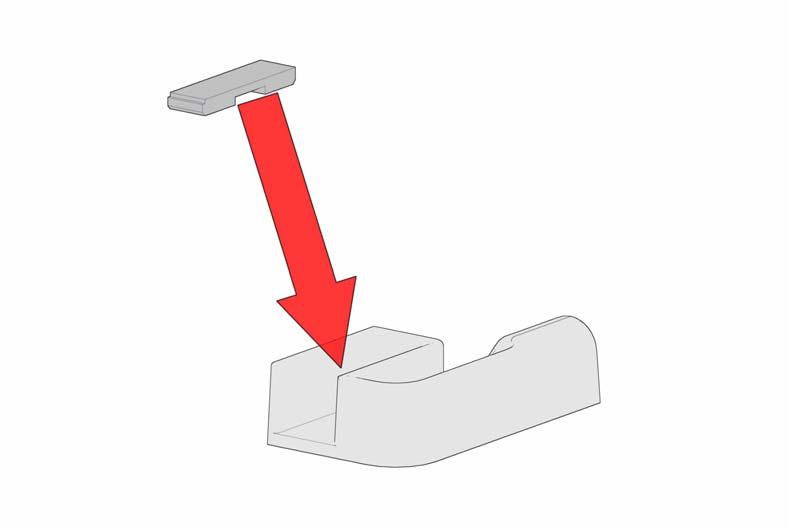 De afstand tussen de bovenzijde van het glaspaneel en de onderzijde van het zij-dakprofiel is 7 mm. Zorg dat het paneel waterpas staat.