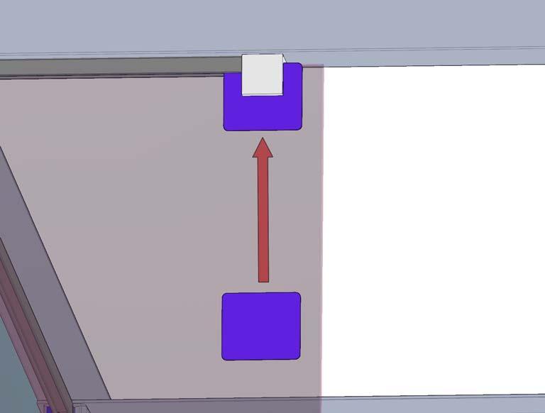 Schuif de flexibele transparante glasbeschermers tussen het glas en de