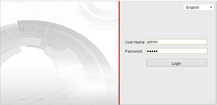 Opmerking: Het IP-adres van het apparaat wordt vergrendeld als de admin-gebruiker 7 maal een verkeerd wachtwoord invoert (5 maal voor de gebruiker/operator). 4. Klik op Login (Aanmelden).