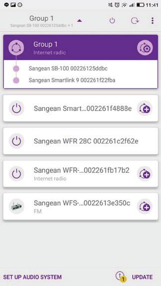 Binnen het netwerk kunnen apparaten met multiroom-functionaliteit worden behandeld als individueel apparaat of worden ingedeeld in gesynchroniseerde groepen.