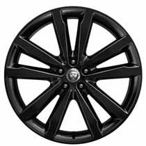 nd Turned Finish C56Q 2 20" 5-Split Spoke 'Style 5051' Gloss Black Voor P250 alleen i.c.m.