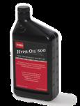 HOOGWAARDIGE HYDRAULISCHE OLIE Toro biedt nu ook hoogwaardige hydraulische olie aan die speciaal samengesteld is om de prestaties van onze commerciële grasmaaiers te optimaliseren.