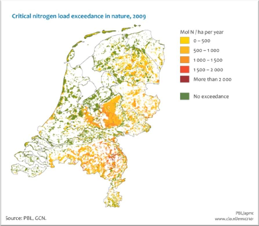 Stikstof: KDW Overschrijding van kritische