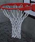 Basketbalring van staal (oranje): 09000046 Basketbalnet,