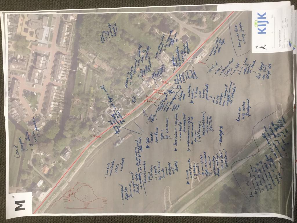 Foto met opbrengst van de avond voor vak 6 VAK 7 huisnummer 291-304, inclusief IJssellaan even nummers Aanwezige adressen: M vak 7 IJsseldijk Noord 295 IJsseldijk Noord 296 IJsseldijk Noord 298