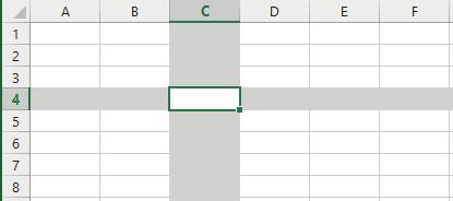 Basis Excel 2016 actieve cel Opdracht 1.2 Cel activeren 1 Druk driemaal op. De celwijzer zakt drie rijen en staat nu in rij 4. Kijk maar naar de nummers links. 2 Druk twee keer op.