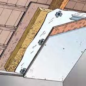 Onderdaken / hellende vlakken installatie Hellende vlakken op trilwerende systemen 5 Op een dak dat al geïsoleerd is met thermisch en geluidsabsorberend materiaal (5), monteert u een structuur van