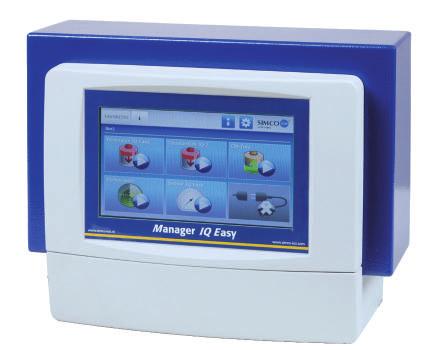IQ Easy producten Kleur gecodeerde systeem informatie Welke soort interfaces zijn er beschikbaar? Human interface via touch screen. Standaard analoge en digitale I/O-poorten.