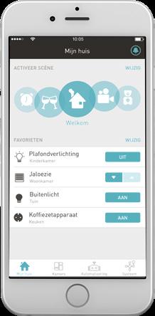 Eenvoudig met de app - hetzij in de eigen WLAN omgeving of via toegang op afstand.