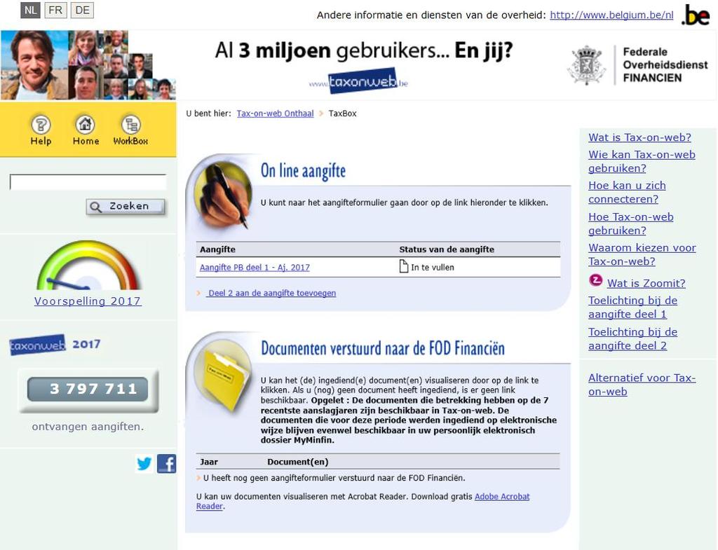 TAX-ON-WEB NIEUW