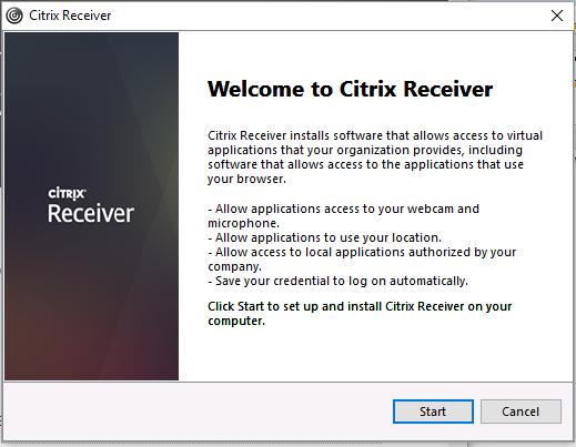 2 Download Citrix Receiver Bij gebruik van een desktop of laptop Voorzie je apparaat van de Citrix Receiver software door deze software te downloaden en installeren vanaf de Citrix website (URL