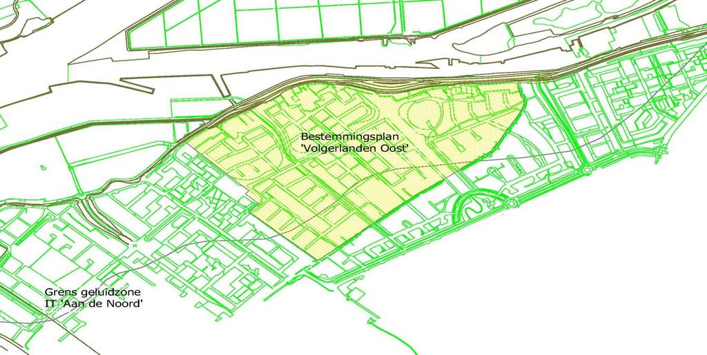2 In de omgeving van het plan De Volgerlanden is het industrieterrein Aan de Noord e.o. gelegen. De zone van dit terrein is gelegen over het plan De Volgerlanden.
