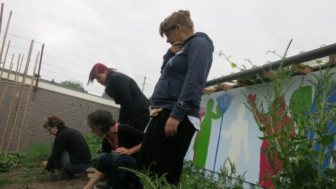 In 2017 waren er gemiddeld 5 vrijwilligers actief in deze moestuingroep. Leerlingen klussen aan de compostbakken Moestuingroep Van Tuin Tot Bord in actie bij de Haard 3.2. Kookgroepen Er waren in 2017 twee kookgroepen actief.