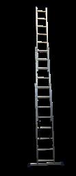 Voldoet aan alle Wettelijke veiligheidsnormen. Deze robuuste licht gewicht ladder is makkelijk hanteerbaar en zeer arbeidsvriendelijk. De ladders zijn er zowel in 2-delig als in 3-delig verkrijgbaar.