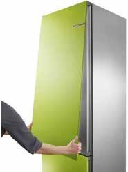 Bottom-Freezer 3, 2, 1 klaar! De Bosch Vario Style Bottom-Freezer is uitgerust met een innoverend systeem: een slimme combinatie van verborgen haken en magneten.