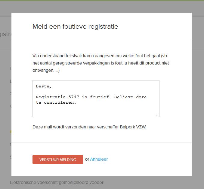 In het detail worden volgende gegevens opgenomen: de datum van aflevering, het type medicijn (afgeleverd product) met cti-ext code, de afgeleverde hoeveelheid (per eenheid), het doeldier, de