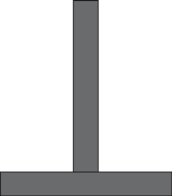 De verticale illusie: hoewel de verticale balk langer lijkt, is hij dat niet.