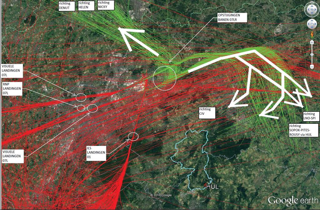 DEVIATIES OP PRS DE REGEL = PRS LANDINGEN ILS BAAN 01 VISUEEL BAAN 07L (goede zichtbaarheid) VISUEEL BAAN 07R visueel RNP BAAN 07L ---