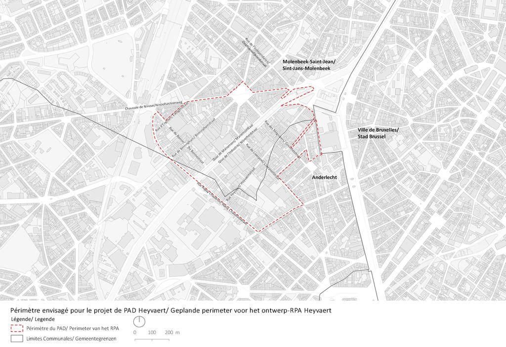 Zo strekt hij zich uit over de gemeenten Anderlecht en Molenbeek tot aan de grens met de Stad Brussel.