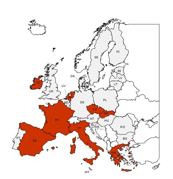 3.4.1. Uitsplitsing naar lidstaat Kaart en tabel 3.4.1: financiële correcties uitgevoerd in 2014 in verhouding tot ontvangen EU-betalingen, uitgesplitst naar lidstaat Lidstaat Betalingen ontvangen