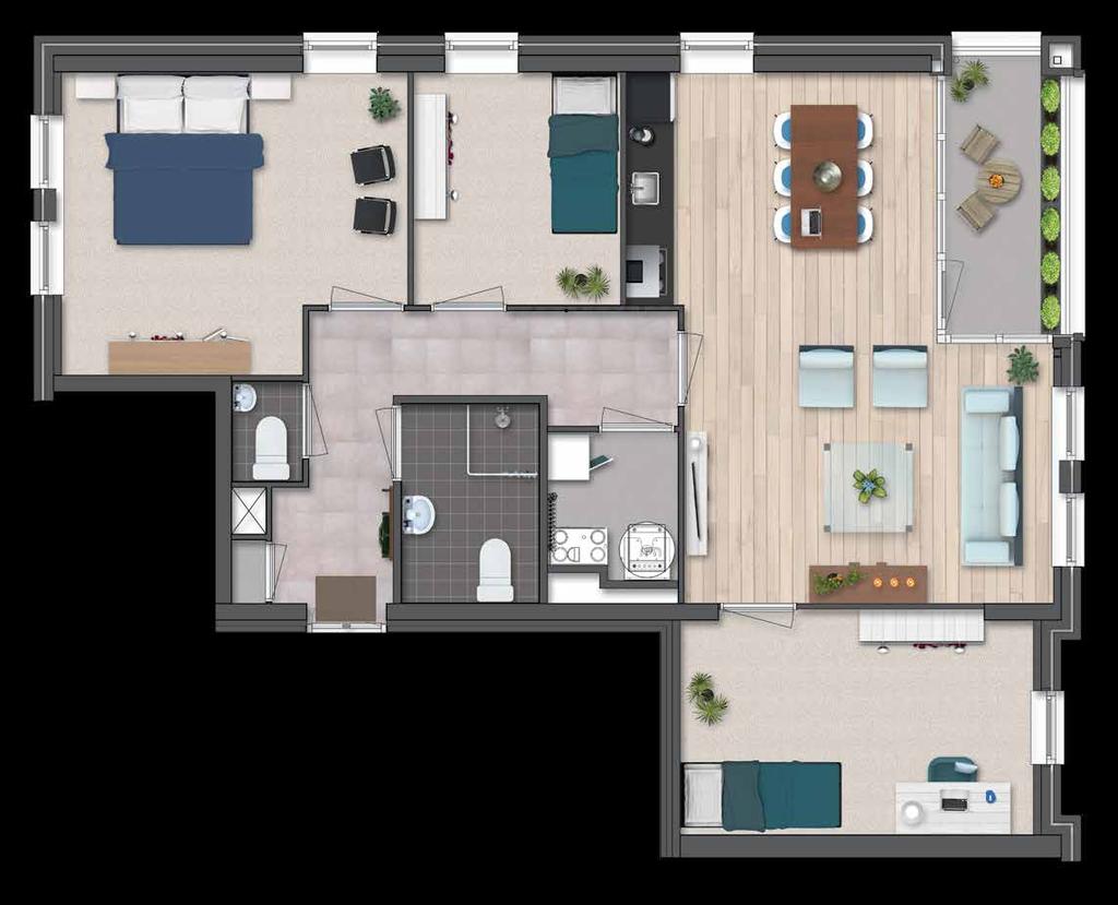 Type sp nr., en :0 < 406 > Uw woning heeft een Woonoppervlakte van ca. m 2 Woonkamer met slaapkamers Keuken: e woning is voorzien van een standaard keuken.