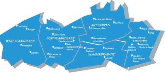 ERVARINGSUITWISSELING Lokale werking: 25 afdelingen verspreid over Vlaanderen, 500 mensen in totaal Gevarieerd aanbod