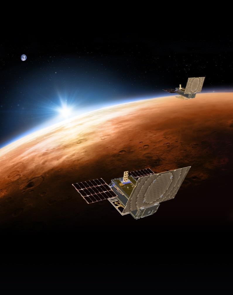 NASA Twee cubesats reizen met Insight mee naar Mars ( kleine kunstmanen 36,6 cm landing monitoren.