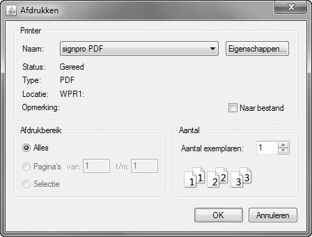 Een PDF-document voor ondertekening genereren 1 Open het document (tekstverwerkingsdocument, spreadsheet etc.) dat u wilt ondertekenen in de overeenkomstige toepassing.