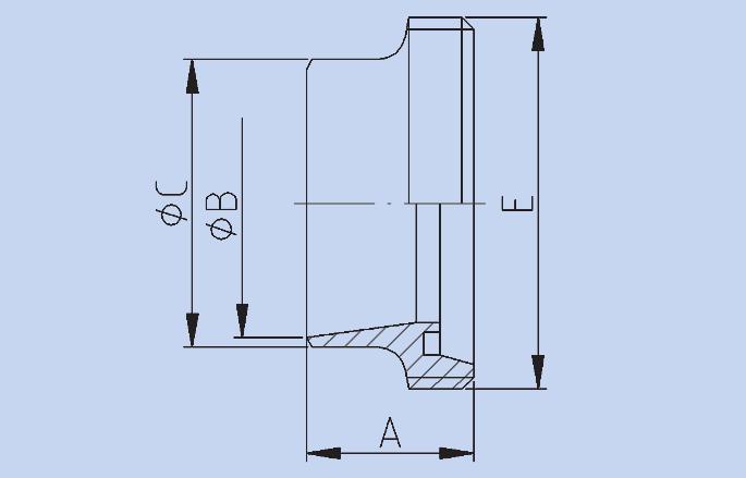 Rd130x1/4" 0,640 14234018 14238018 LASDRAADSTUK DIN 11851 / ISO DN / ISO A B C D E Kg 304L 316L 10 / 17,2 21,0 14,2 17,2 Rd28x1/8" 0,030 14234201 14238201 15 / 21,3 21,0 18,1 21,3 Rd34x1/8" 0,040