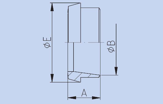 LASPUNTSTUK DIN 11851 / ISO DN / ISO A B C D E Kg 304L 316L 10 / 17,2 17,0 14,2 22,0 0,010 14234226 14238226 15 / 21,3 17,0 18,1 28,0 0,020 14234227 14238227 20 / 26,9 18,0 23,7 36,0 0,040 14234228