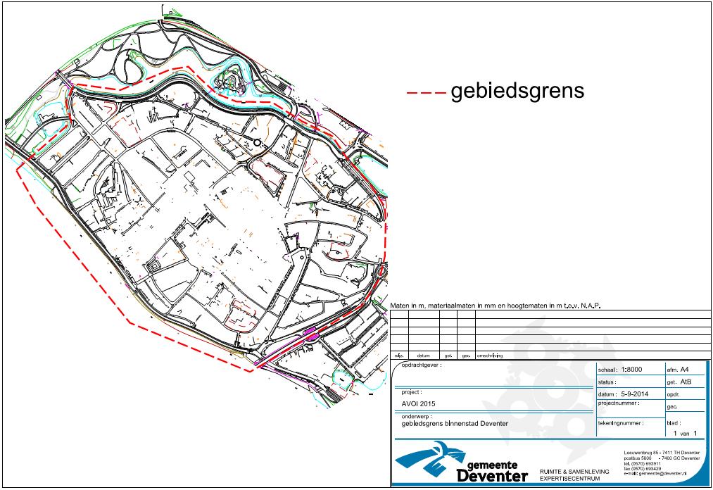 Bijlage 1 Gebiedsgrens Deventer