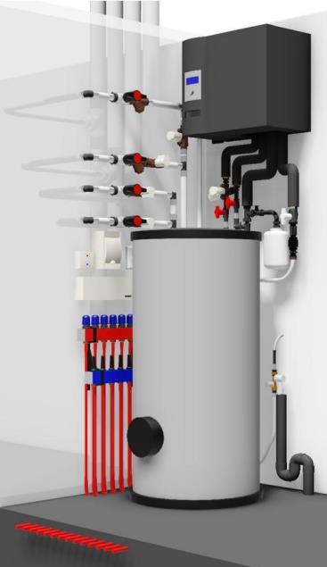 Appartement Ringleiding koeling + ringleiding verwarming Verwarming/koeling altijd beschikbaar