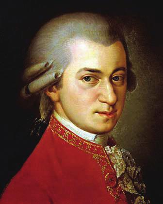 Wolfgang Amadeus Mozart (175 1791) heette eigenlik Johannes Chrysostomus Wolfgangus Theophilus Mozart. Hi was componist, pianist, violist en dirigent.
