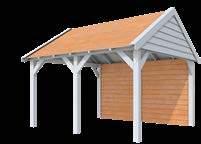 Er wordt geen dakbedekking meegeleverd, zo kunt u zelf bepalen of het dak wordt voorzien van dakpannen, metalen