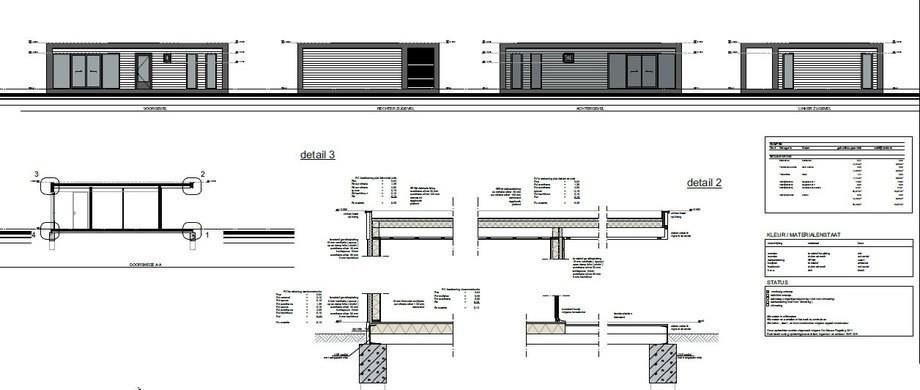 Doorgebruik te maken van de optie luchtwarmte pomp en/of zonneboiler is de bungalow volledig energie-neutraal.