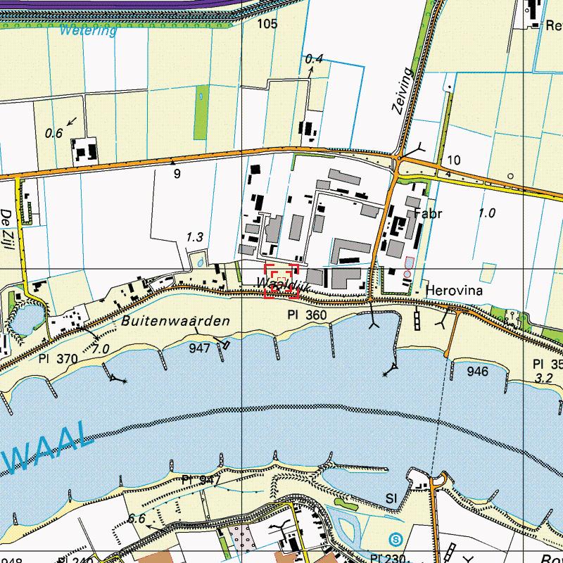 Omgevingskaart Klantreferentie: BVG Vuren 0 m 125 m 625 m Deze