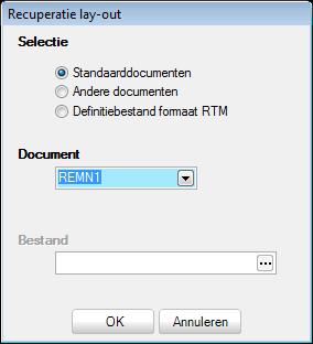 Opmaken van de aanmaningen Om de standaardbrief REMN1 uit Sage BOB 50 te recupereren, volstaat het om de optie