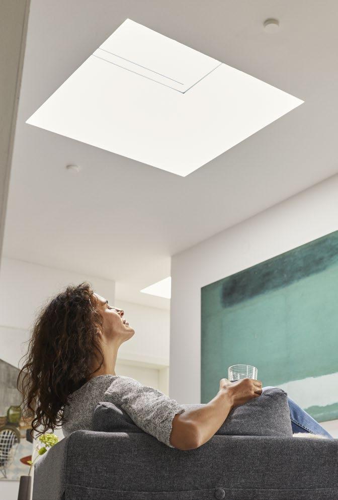 Door te ventileren of lichtkoepels te openen, laat u ook voldoende frisse lucht