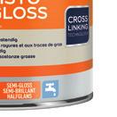 Wit 2,5 ltr 38,85 10-12 1 ltr 40,40 Kleur 2,5 ltr 46,25 1 ltr 48,10 RUBBOL BL REZISTO SEMI-GLOSS Sterke halfglans binnenlak. Beschermt tegen krassen en slijtage door huidvet.