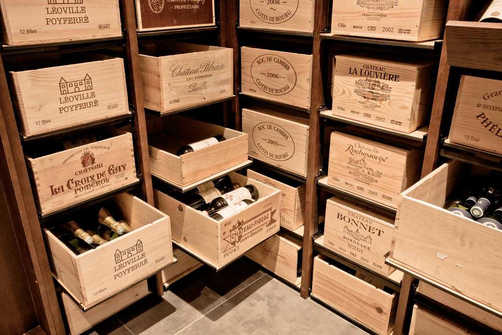 Een oplossing om wijnkisten op te bergen Modulo rack Een exclusief systeem met