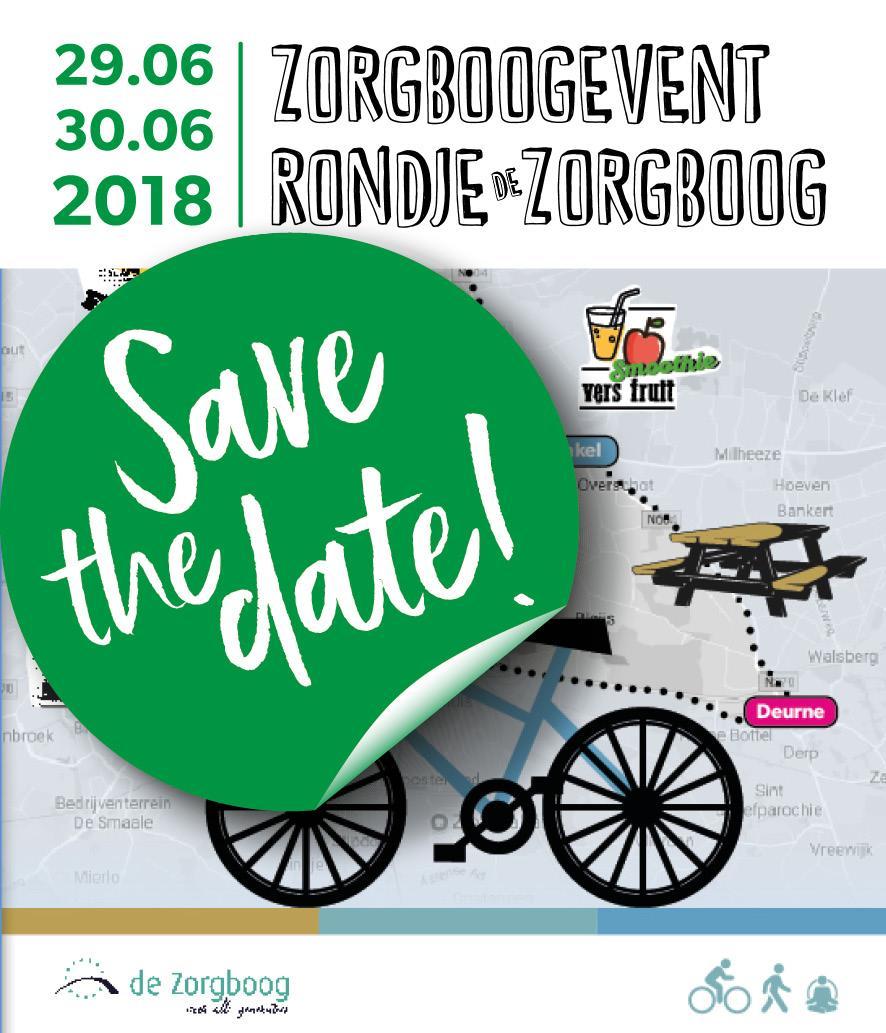 en vrijwilligers. De plannen zijn nog volop in ontwikkeling, maar noteer alvast 29 of 30 juni in je agenda voor een gezond rondje door de regio én pomp de banden van je fiets goed op!