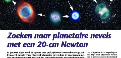 FRED'S 200? januari 1999: "Hoeveel planetaire nevels kun je waarnemen met een 20-cm Newton?