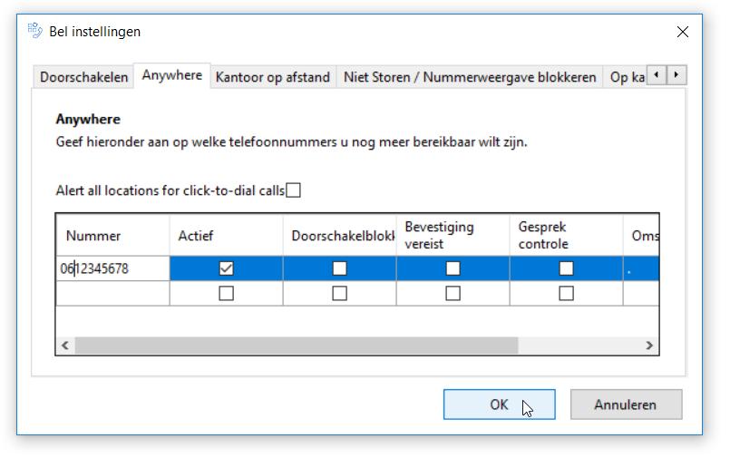 Wanneer u tijdens een gesprek weer bij uw werkplek aankomt, kunt u het gesprek met *11 naadloos verplaatsen en voortzetten op uw vaste toestel. Let op!