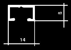 Looprail en Accessoires Looprail eenbaans voorgeboord Hoogte mm: 8 Breedte mm: 5 Art.Nr.