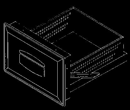 www.dcdf.be Lade met RVS inbouwframe voor inbouw in buffet.