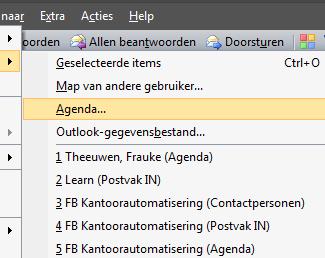 In Outlook 2007 In Outlook 2016 Kies Bestand > Info Accountinstellingen Menu Extra > Opties >