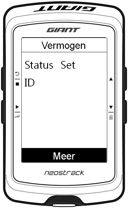 Raadpleeg de technische handleidingen van de ﬁetscomputer om de Giant Power Pro met de ﬁetscomputer te